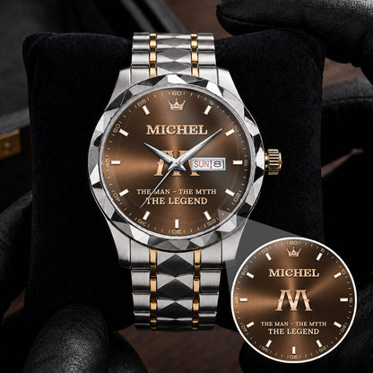 MICHEL NS-04 The Men, The Myth, The legend – Custom Name & Initial Watch