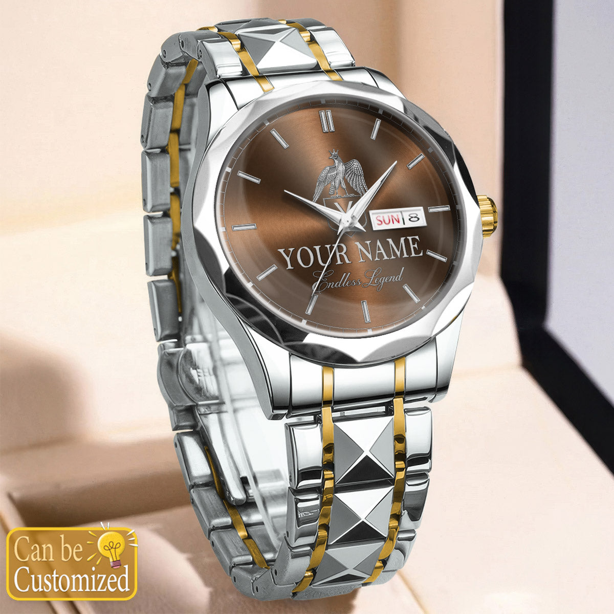 Namecollab K03 Custom Engraved & Personalized Watches for Men