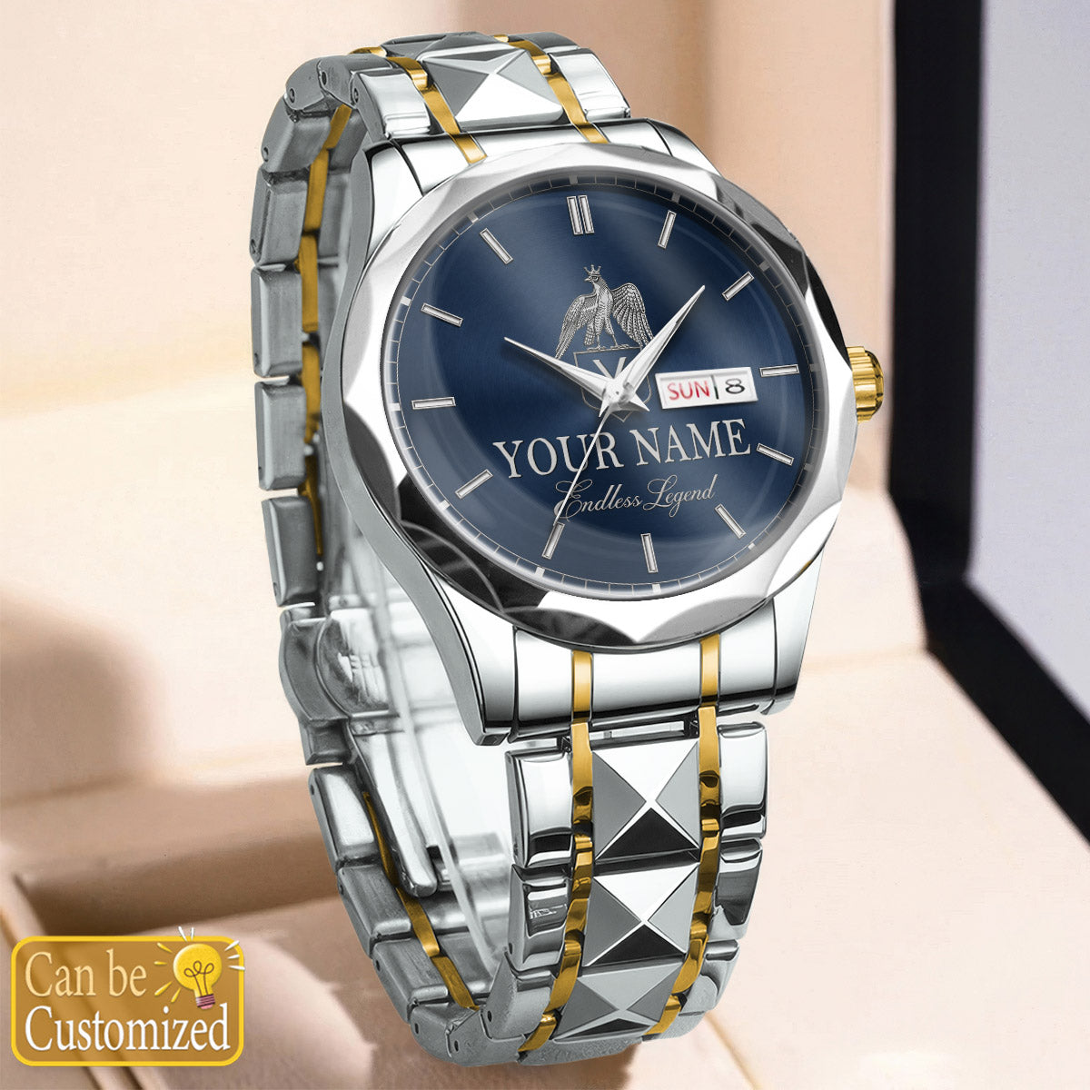 Namecollab K05 Custom Engraved & Personalized Watches for Men