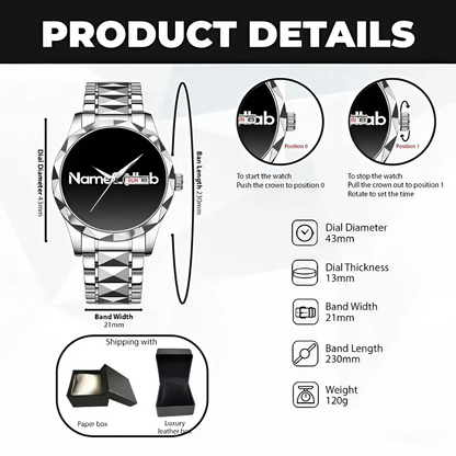 FREDERIQUE NS-05 The Men, The Myth, The legend – Custom Name & Initial Watch